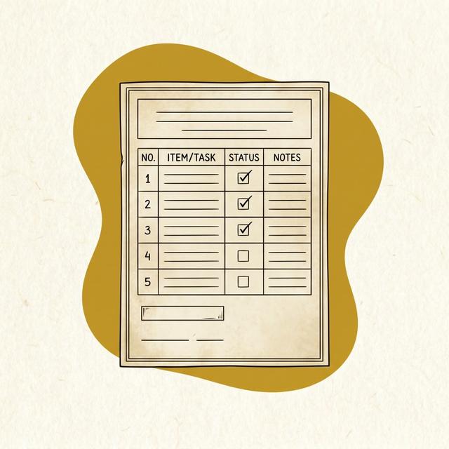 Task checklist illustration